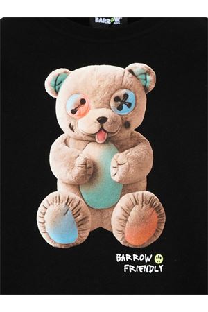 felpa in cotone nero BARROW KIDS | S6BKJUSW005110